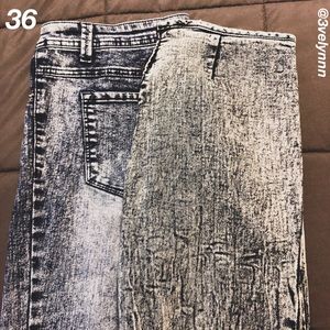Acid wash jean (s)